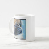 チベットスパニエル犬ドッグアートバイグレンダS.ハーラン コーヒーマグカップ (正面左)