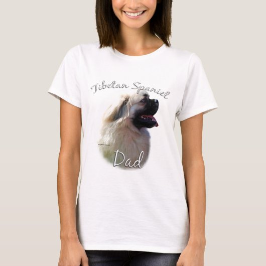 チベットスパニエル犬パパ2 Tシャツ (正面)