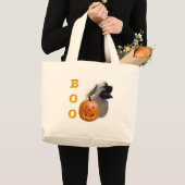 チベットスパニエル犬ブー ラージトートバッグ (正面(商品))