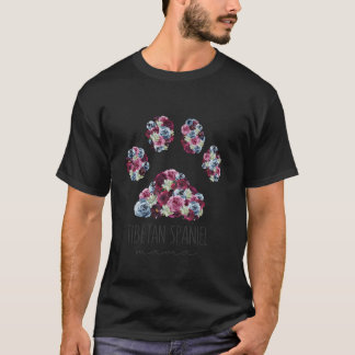 チベットスパニエル犬ママフローラポー犬ママ Tシャツ