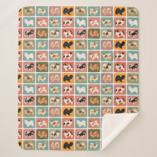 チベットスパニエル犬数々の色シェルパブランケット シェルパブランケット