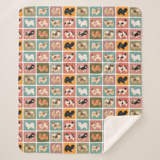 チベットスパニエル犬数々の色シェルパブランケット シェルパブランケット (正面)