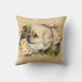 チベットスパニエル犬枕 クッション (裏面)