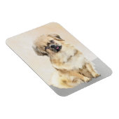 チベットスパニエル犬絵画ズ – かわいいオリジナルドッグアート マグネット (右側)