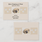 チベットスパニエル犬絵画ズ – かわいいオリジナルドッグアート 名刺 (正面/裏面)