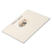 チベットスパニエル犬絵画ズ – かわいいオリジナルドッグアートN ノートパッド (アングル)