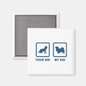 チベットスパニエル犬 マグネット (正面/裏面)