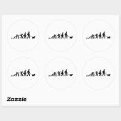 チベットスパニエル犬 ラウンドシール (シート)