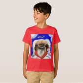 チベットスパニエル犬 Tシャツ (正面フル)