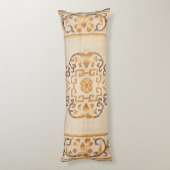 チベットタンイエローブラウン  ボディピロー (裏面 (縦))