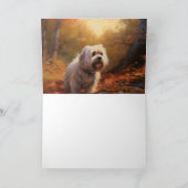 チベットテリアイン紅葉秋インスパイア カード (内部)