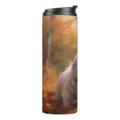 チベットテリアイン紅葉秋インスパイア タンブラー (回転左)