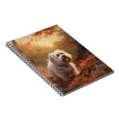 チベットテリアイン紅葉秋インスパイア ノートブック (右側)