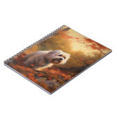 チベットテリアイン紅葉秋インスパイア ノートブック (左側)