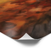 チベットテリアイン紅葉秋インスパイア ポスター (コーナー)