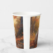 チベットテリアイン紅葉秋インスパイア 紙コップ (右)