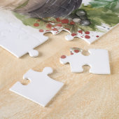 チベットテリアクリスマスリースフェスティバルカップ ジグソーパズル (側面)