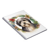 チベットテリアクリスマスリースフェスティバルカップ ノートブック (右側)