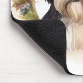 チベットテリアクリスマスリースフェスティバルカップ マウスパッド (コーナー)