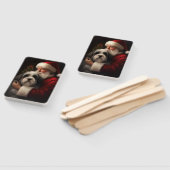 チベットテリアサンタクロースフェスティバルクリスマス ハンドファン (組立なし)