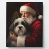 チベットテリアサンタクロースフェスティバルクリスマス フォトプラーク (正面)