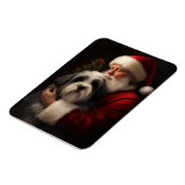 チベットテリアサンタクロースフェスティバルクリスマス マグネット (左側)