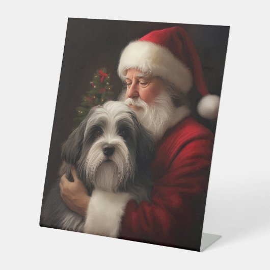 チベットテリアサンタクロースフェスティバルクリスマス 台座サイン (正面)