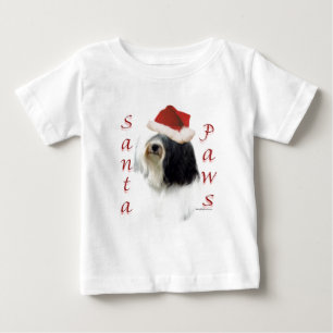 チベットテリアサンタポーズ ベビーTシャツ