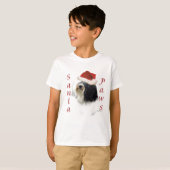 チベットテリアサンタポーズ Tシャツ (正面フル)