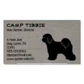 チベットテリアシルエッフェイクトウ素朴ィードスタイル マグネット名刺 (正面)