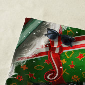 チベットテリアドッグクリスマスフェスティバル ビーチタオル (インサイチュ)