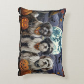 チベットテリアハロウィン不気味 アクセントクッション (裏面(縦))