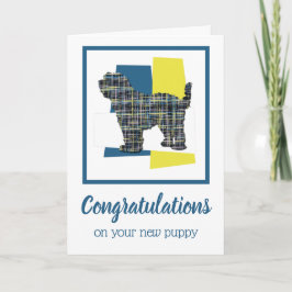 チベットテリアパピードッグおめでとう カード