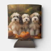 チベットテリアパピー秋デライトカボチャ 缶クーラー (裏面)