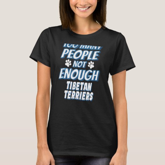 チベットテリアブリード犬のオーナー反社会的犬 Tシャツ (正面)
