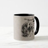 チベットテリアヴィンテージポートレートキュート引用文 マグカップ (正面右)