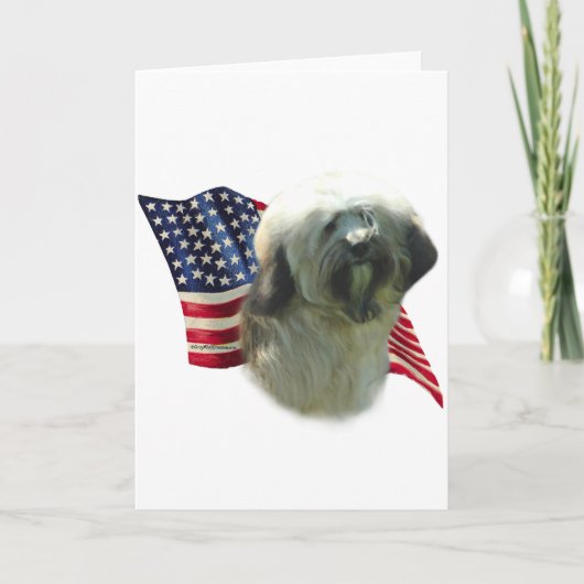 チベットテリア国旗 カード (正面)