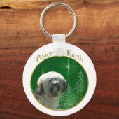 チベットテリア平和 キーホルダー (正面)