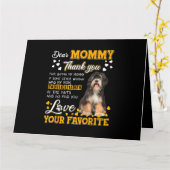 チベットテリア親愛ーママ私になってくれてありがとう カード (黄色い花)