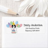 チベットテリア誕生日差出人住所ラベル ラベル (インサイチュ)