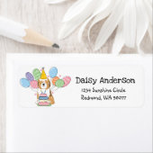 チベットテリア誕生日差出人住所ラベル ラベル (インサイチュ)