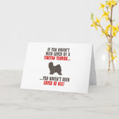 チベットテリア カード (黄色い花)