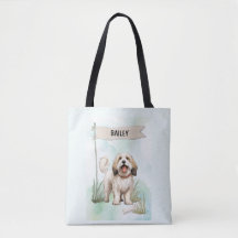 チベットテリア 水彩デザイン オリジナル犬グッズ