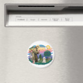 チベットテリア（白） マグネット (インサイチュ (食洗機))