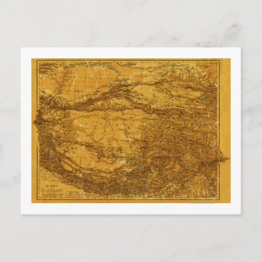 チベットパノラママップチベット2 ポストカード (正面)