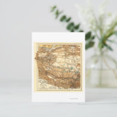 チベットパノラママップチベット ポストカード (スタンド正面)