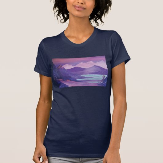 チベットヒマラヤ（修道院付） Tシャツ (正面)