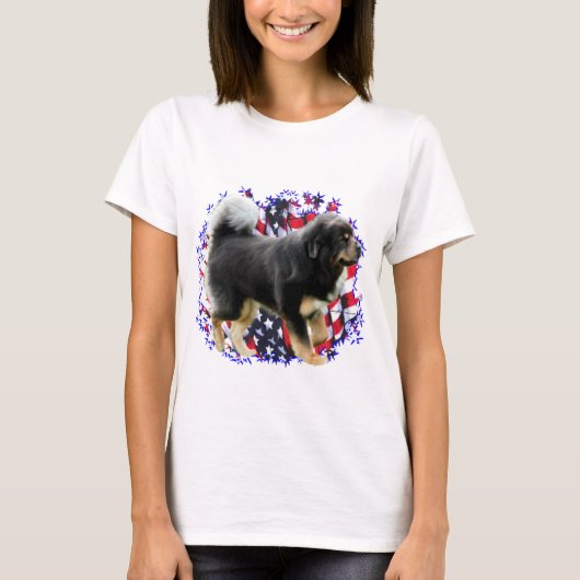 チベットマスチフ愛国者 Tシャツ (正面)