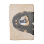 チベットマスチフ絵画ズ – かわいいオリジナルドッグアート バスマット (正面縦)