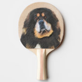 チベットマスチフ絵画ズ – かわいいオリジナルドッグアート 卓球ラケット (裏面)